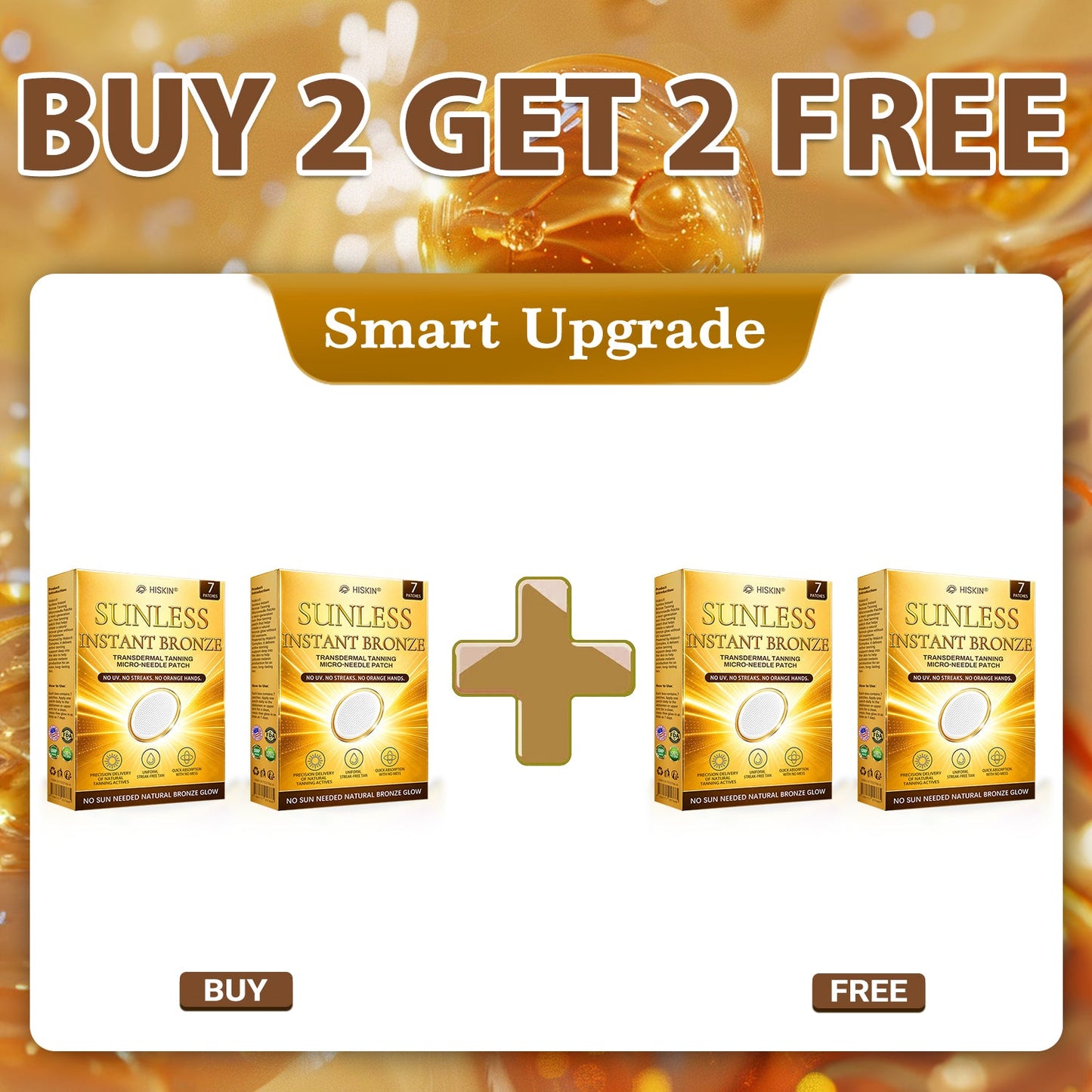 𝐇𝐢𝐬𝐤𝐢𝐧® 𝐒𝐮𝐧𝐥𝐞𝐬𝐬 𝐁𝐫𝐨𝐧𝐳𝐞 𝐌𝐢𝐜𝐫𝐨𝐧𝐞𝐞𝐝𝐥𝐞 𝐏𝐚𝐭𝐜𝐡