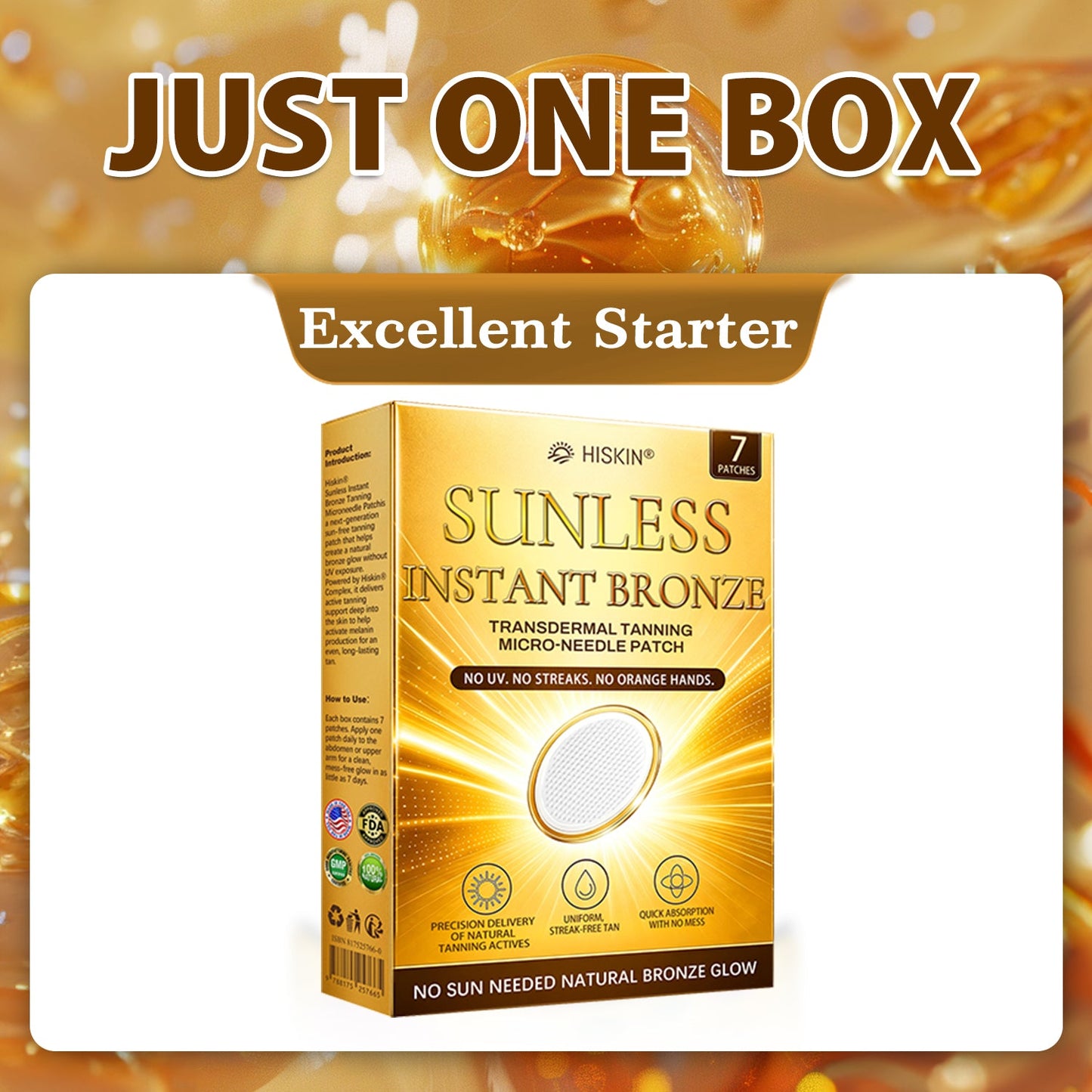 𝐇𝐢𝐬𝐤𝐢𝐧® 𝐒𝐮𝐧𝐥𝐞𝐬𝐬 𝐁𝐫𝐨𝐧𝐳𝐞 𝐌𝐢𝐜𝐫𝐨𝐧𝐞𝐞𝐝𝐥𝐞 𝐏𝐚𝐭𝐜𝐡