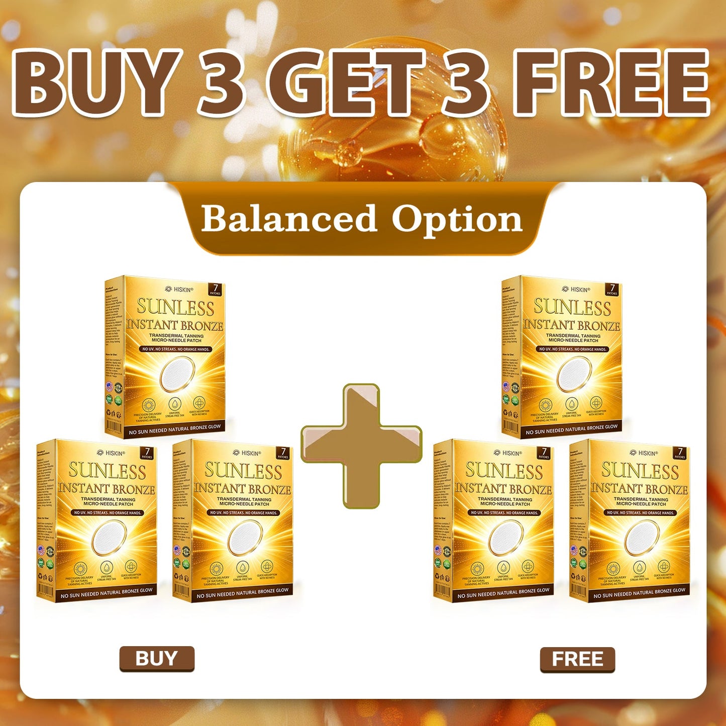 𝐇𝐢𝐬𝐤𝐢𝐧® 𝐒𝐮𝐧𝐥𝐞𝐬𝐬 𝐁𝐫𝐨𝐧𝐳𝐞 𝐌𝐢𝐜𝐫𝐨𝐧𝐞𝐞𝐝𝐥𝐞 𝐏𝐚𝐭𝐜𝐡