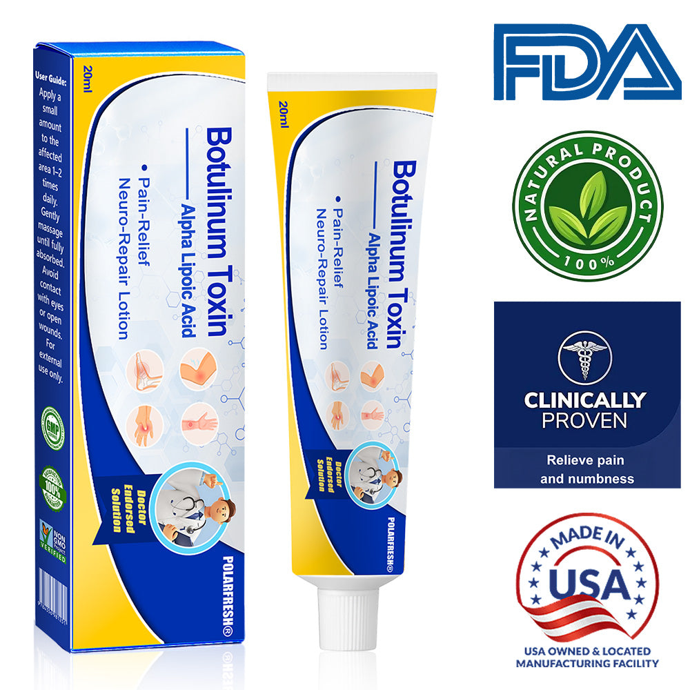 𝐏𝐎𝐋𝐀𝐑𝐅𝐑𝐄𝐒𝐇® 𝐁𝐨𝐭𝐮𝐥𝐢𝐧𝐮𝐦 𝐓𝐨𝐱𝐢𝐧 & 𝐀𝐥𝐩𝐡𝐚 𝐋𝐢𝐩𝐨𝐢𝐜 𝐀𝐜𝐢𝐝 𝐏𝐚𝐢𝐧-𝐑𝐞𝐥𝐢𝐞𝐟 𝐍𝐞𝐮𝐫𝐨-𝐑𝐞𝐩𝐚𝐢𝐫 𝐋𝐨𝐭𝐢𝐨𝐧