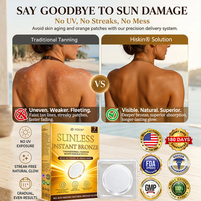 𝐇𝐢𝐬𝐤𝐢𝐧® 𝐒𝐮𝐧𝐥𝐞𝐬𝐬 𝐁𝐫𝐨𝐧𝐳𝐞 𝐌𝐢𝐜𝐫𝐨𝐧𝐞𝐞𝐝𝐥𝐞 𝐏𝐚𝐭𝐜𝐡