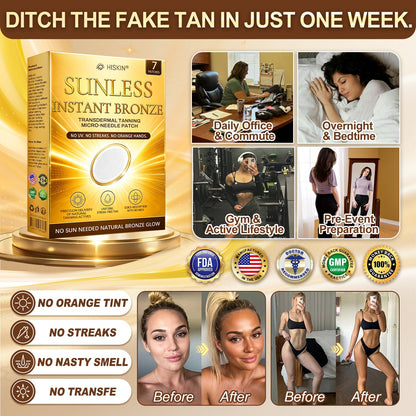 𝐇𝐢𝐬𝐤𝐢𝐧® 𝐒𝐮𝐧𝐥𝐞𝐬𝐬 𝐁𝐫𝐨𝐧𝐳𝐞 𝐌𝐢𝐜𝐫𝐨𝐧𝐞𝐞𝐝𝐥𝐞 𝐏𝐚𝐭𝐜𝐡
