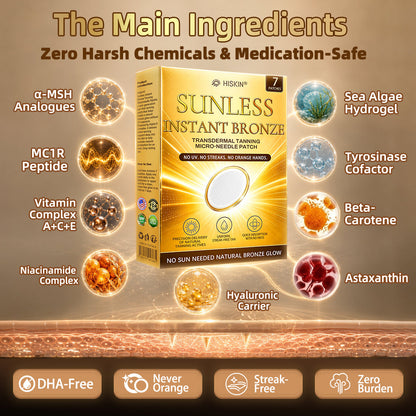 𝐇𝐢𝐬𝐤𝐢𝐧® 𝐒𝐮𝐧𝐥𝐞𝐬𝐬 𝐁𝐫𝐨𝐧𝐳𝐞 𝐌𝐢𝐜𝐫𝐨𝐧𝐞𝐞𝐝𝐥𝐞 𝐏𝐚𝐭𝐜𝐡